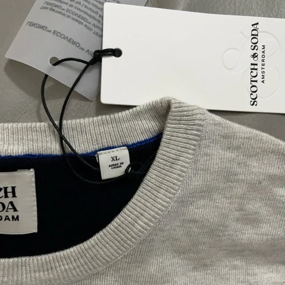 NWT - Scotch & Soda Men’s Classic Crew Neck Sweater - Size XL - Picture 6 of 8